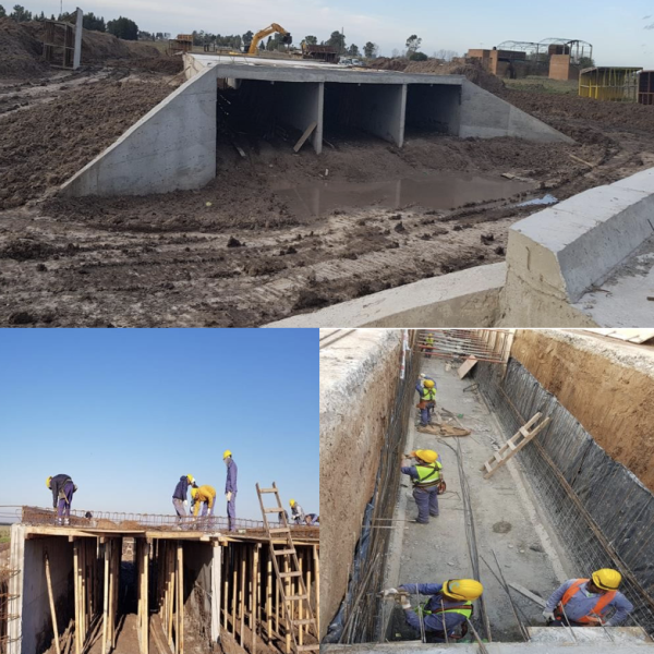 Conducto alcantarilla bajo nivel